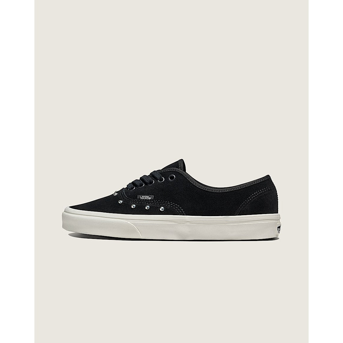 VANS WOMEN'S 8 AUTHENTIC SPIKE BLACK SUEDE WHITE GOTHIC VINTAGE NIB