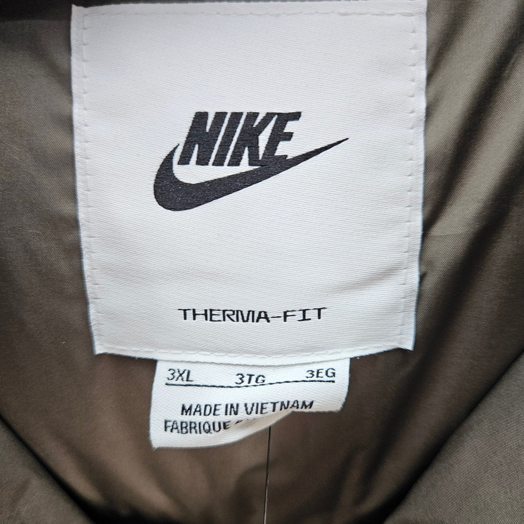 NIKE MEN'S 3XL THERMA FIT LOOSE PARKA OLIVE GREEN IH2377-222 NWT