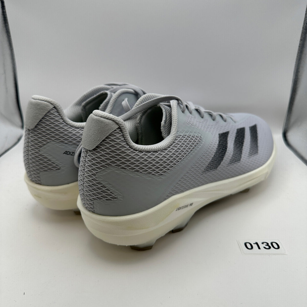 ADIDAS Adizero Electric Mens 14 Baseball Cleats Gray/Black IF3267