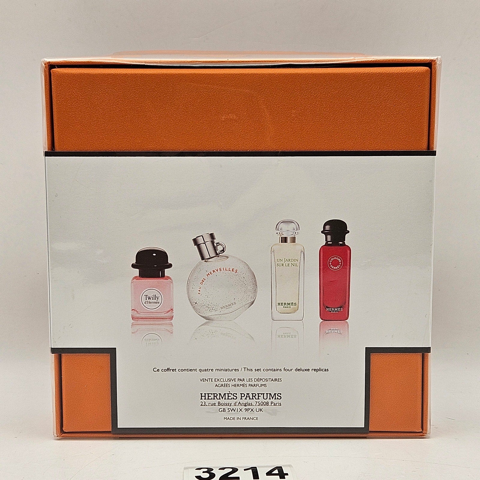 HERMES SET OF 4 PARFUM MINIATURE FRAGRANCE 7.5ML DISCOVERY GIFT SET NIB