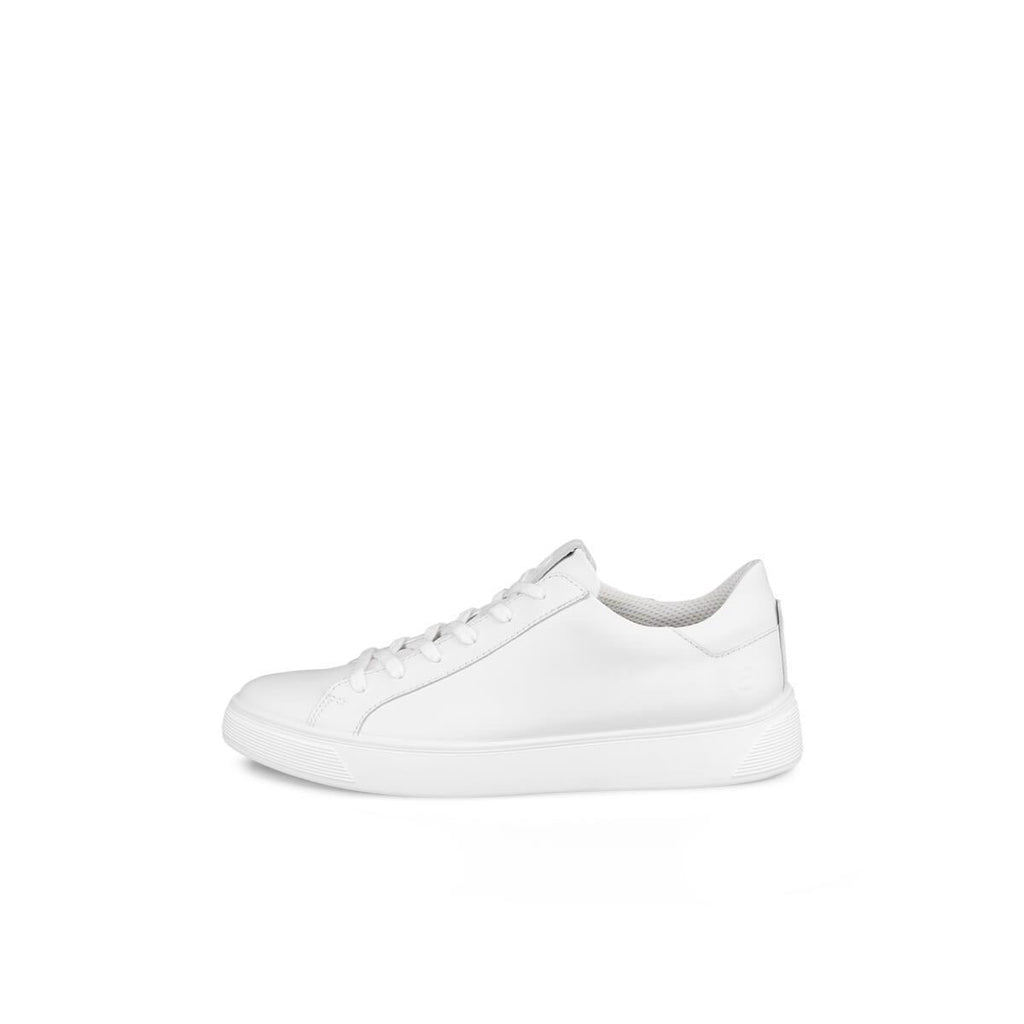 ECCO MEN'S 47 STREET TRAY TRIPLE WHITE CASUAL LEATHER SNEAKER 50474411007 NIB