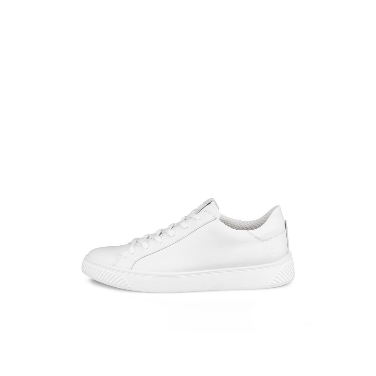 ECCO MEN'S 47 STREET TRAY TRIPLE WHITE CASUAL LEATHER SNEAKER 50474411007 NIB