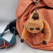 RARE KIPLING MINI BACKPACK PEACH W/ CHIMP ATTACHED GOOD CONDITION