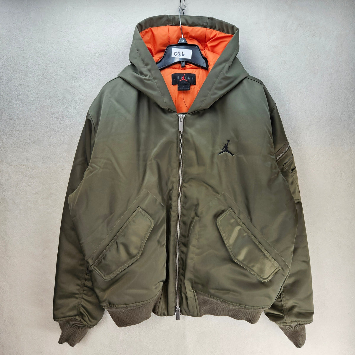 JORDAN MEN'S LARGE RENEGADE FLIGHT THERMA-FIT HOODED JACKET OLIVE HV0540-222