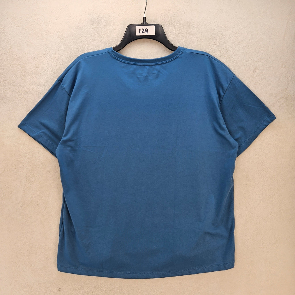 UNDER ARMOUR X PROJECT ROCK WOMEN'S LARGE BLUE TRAINING TSHIRT NWT