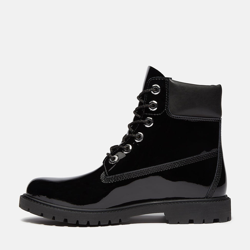 TIMBERLAND WOMEN'S 7.5 PATENT LEATHER PREMIUM 6-INCH WATERPROOF BOOT NIB