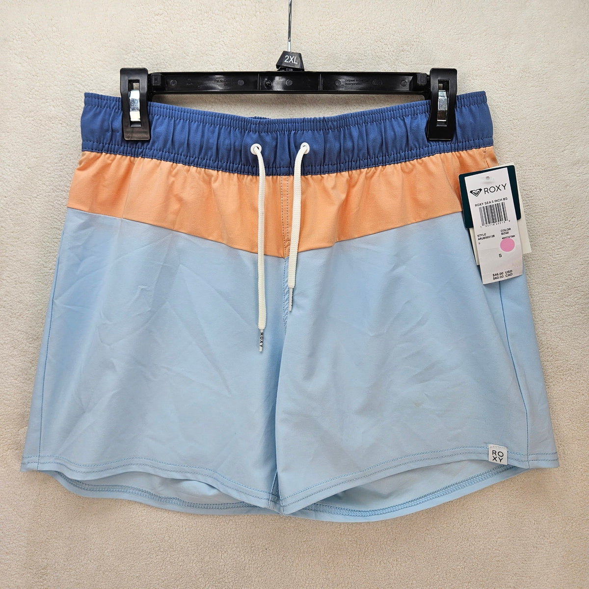 ROXY WOMEN'S SMALL SEA 5 INCH BEACH SHORTS NWT