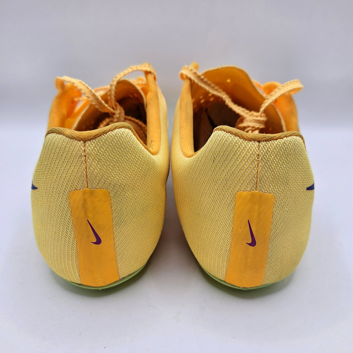 NIKE MEN'S 7.5 ZOOM JA FLY 4 CITRON PULSE INDIGO BURST TRACK SPIKES DR2741-800