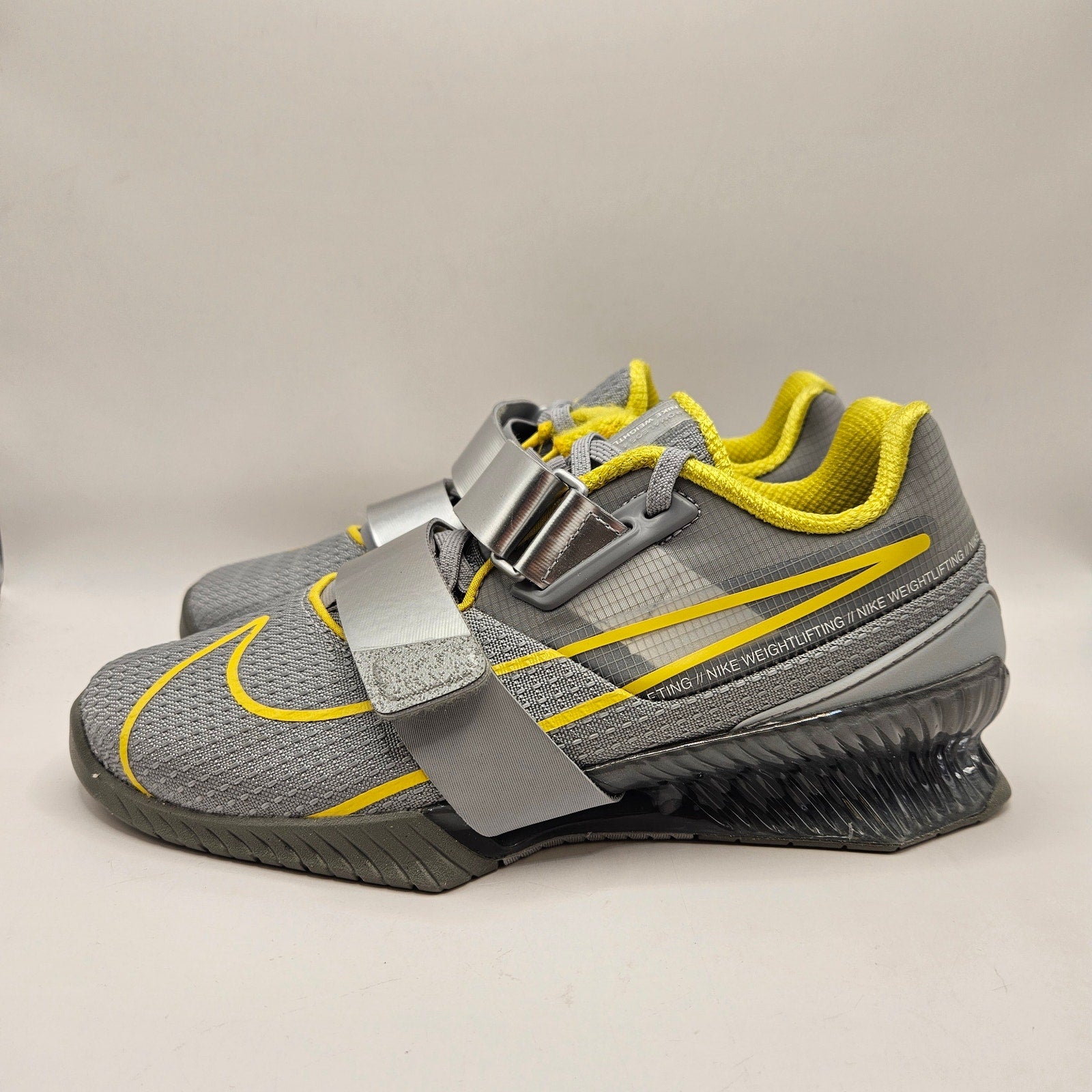NIKE MEN'S 5.5 ROMALEOS 4 WOLF GREY LIGHTENING WEIGHTLIFTING GYM SHOES CD3463-002