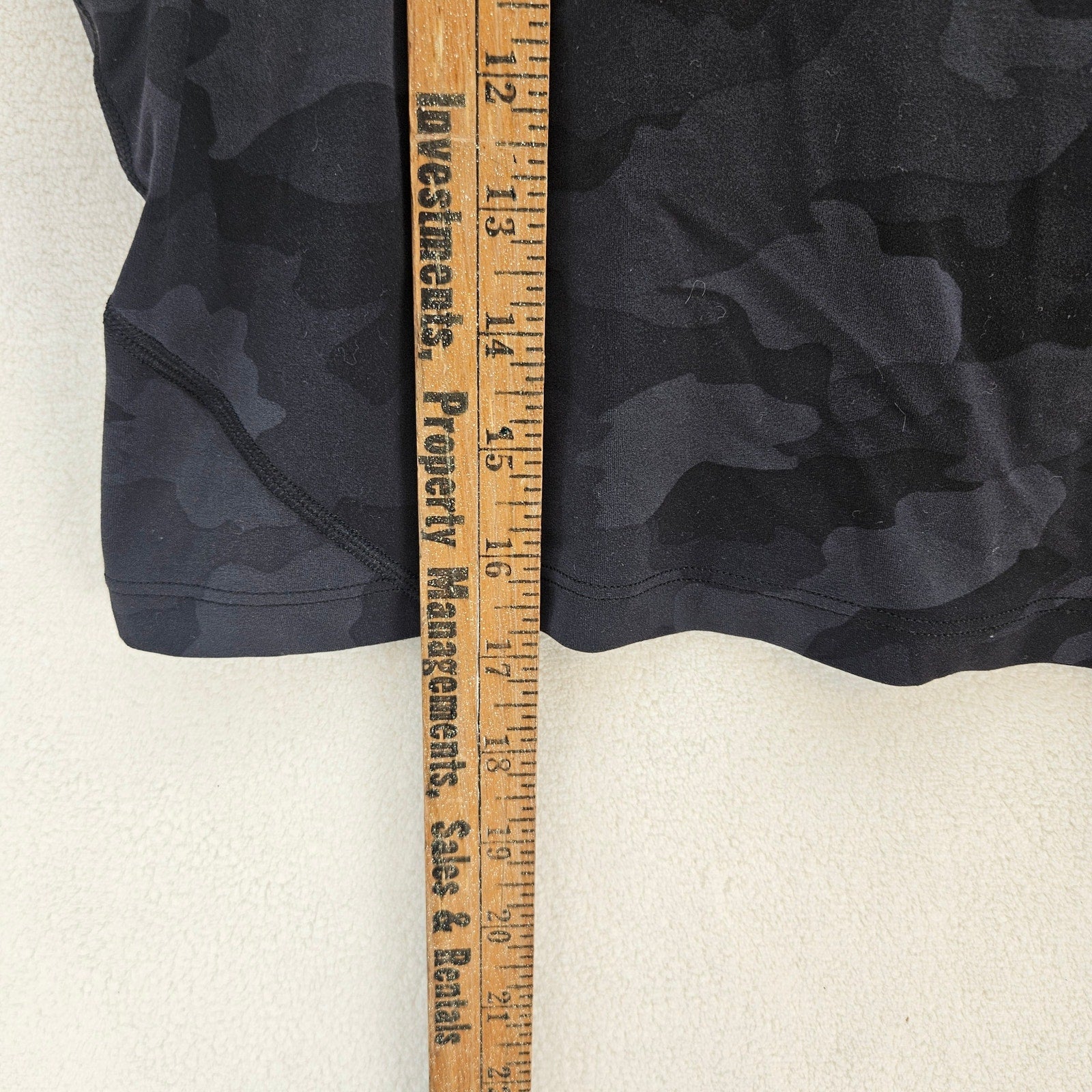 LULULEMON WOMEN'S 14 ALIGN TANK TOP LIGHT SUPPORT A/B CUP BLACK CAMO