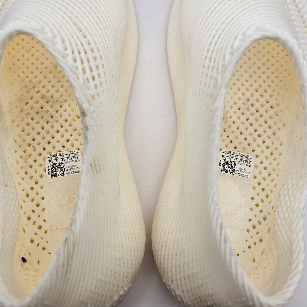 ADIDAS MEN'S 11.5 4DFWD SLIP ON 4D PRINTED RUNNING SHOES OFF WHITE CREAM NWOB