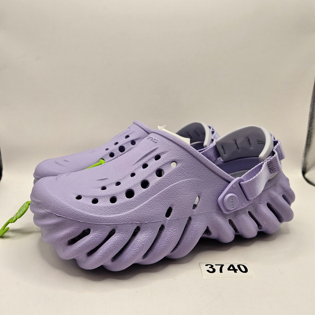 CROCS ECHO WOMEN'S 6 CLOG MYSTIC PURPLE SLIP ON CASUAL SANDAL 207937-5BN NWT