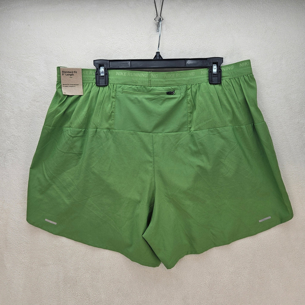 NIKE MEN'S XXL DRIVE FIT STRIDE 5" SHORTS GREEN DM4755-377 NWT