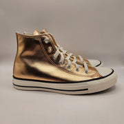 CONVERSE KIDS 5.5 CHUCK TAYLOR ALL STAR HIGH TOP SNEAKER METALLIC COPPER A11792C