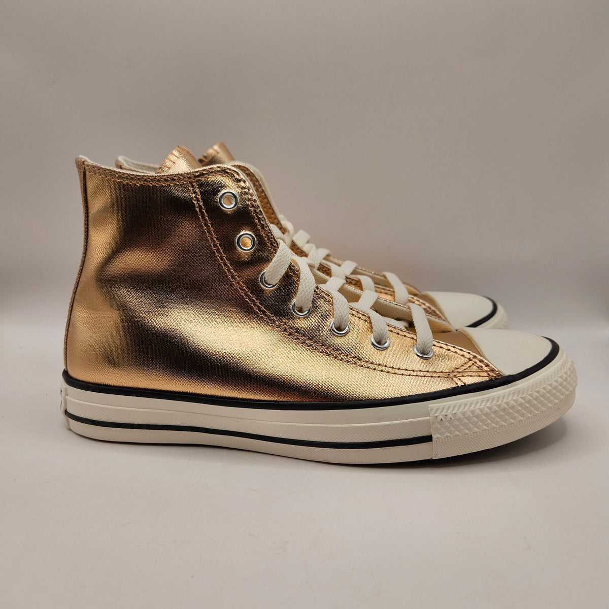 CONVERSE KIDS 5.5 CHUCK TAYLOR ALL STAR HIGH TOP SNEAKER METALLIC COPPER A11792C