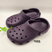 CROCS WOMEN'S 5 CLASSIC CLOG DEEP PURPLE SLIP ON COMFORT SHOES NWT