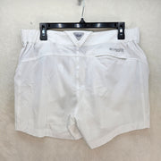 COLUMBIA WOMEN'S 12 PFG CORAL POINT III SHORTS WHITE OMNI SHADE UPF 50 FISHING