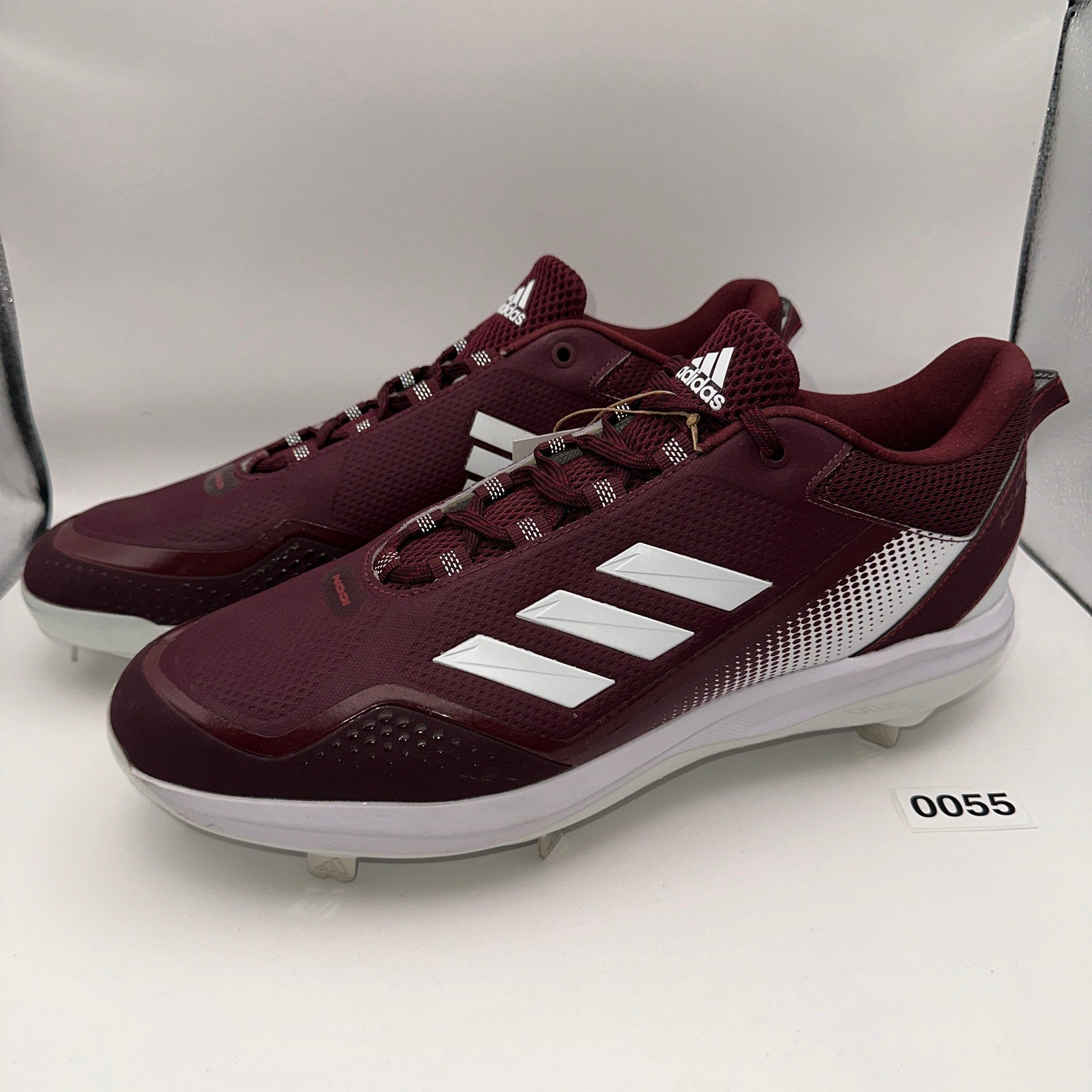 Adidas Icon 7 Mens 13.5 Maroon Baseball Metal Cleats FZ1555