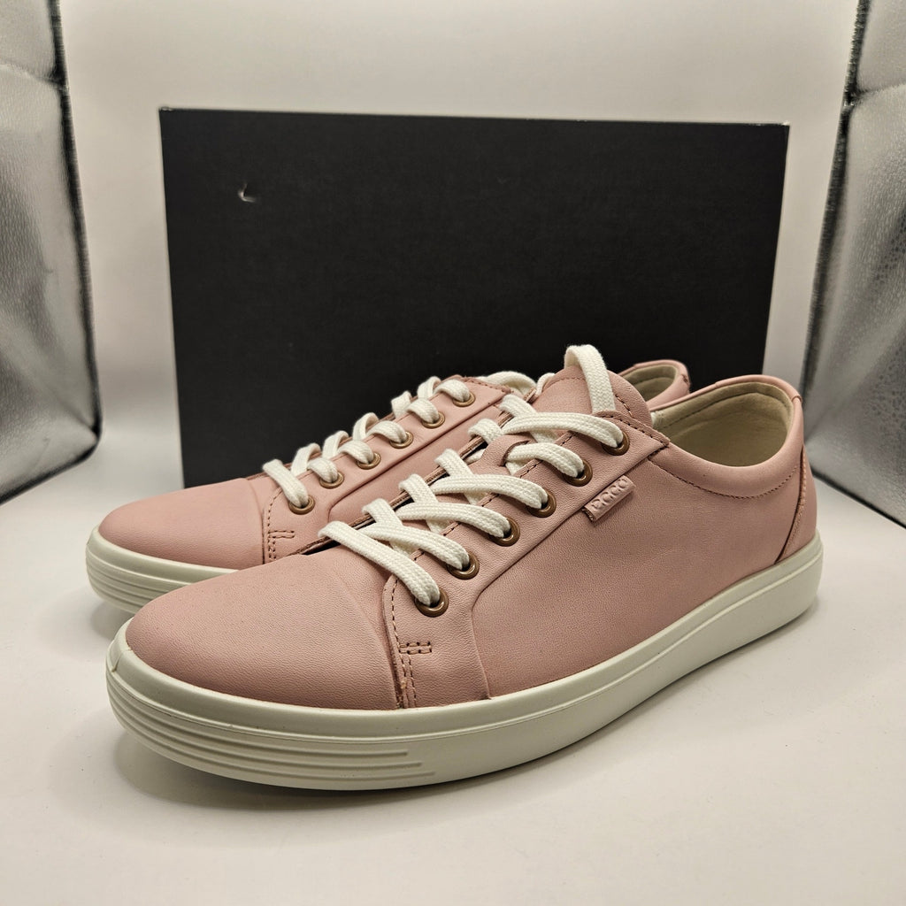 ECCO WOMEN'S 42 CLASSIC SNEAKER SILVER PINK NIB 21865301216