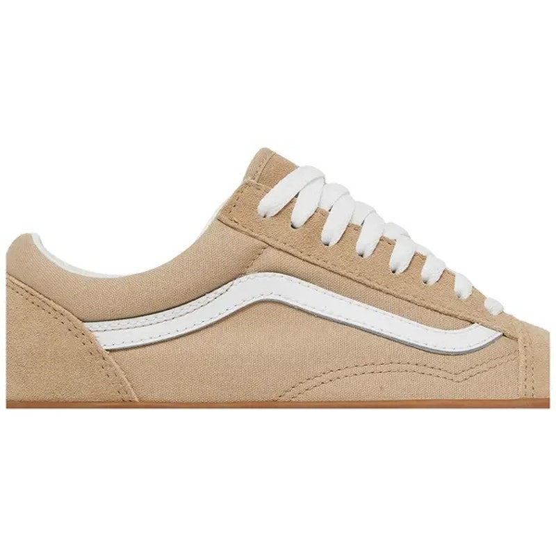 VANS WOMEN'S 8 OLD SKOOL SESAME/GUM SKATEBOARDING LOW TOP SNEAKER NIB