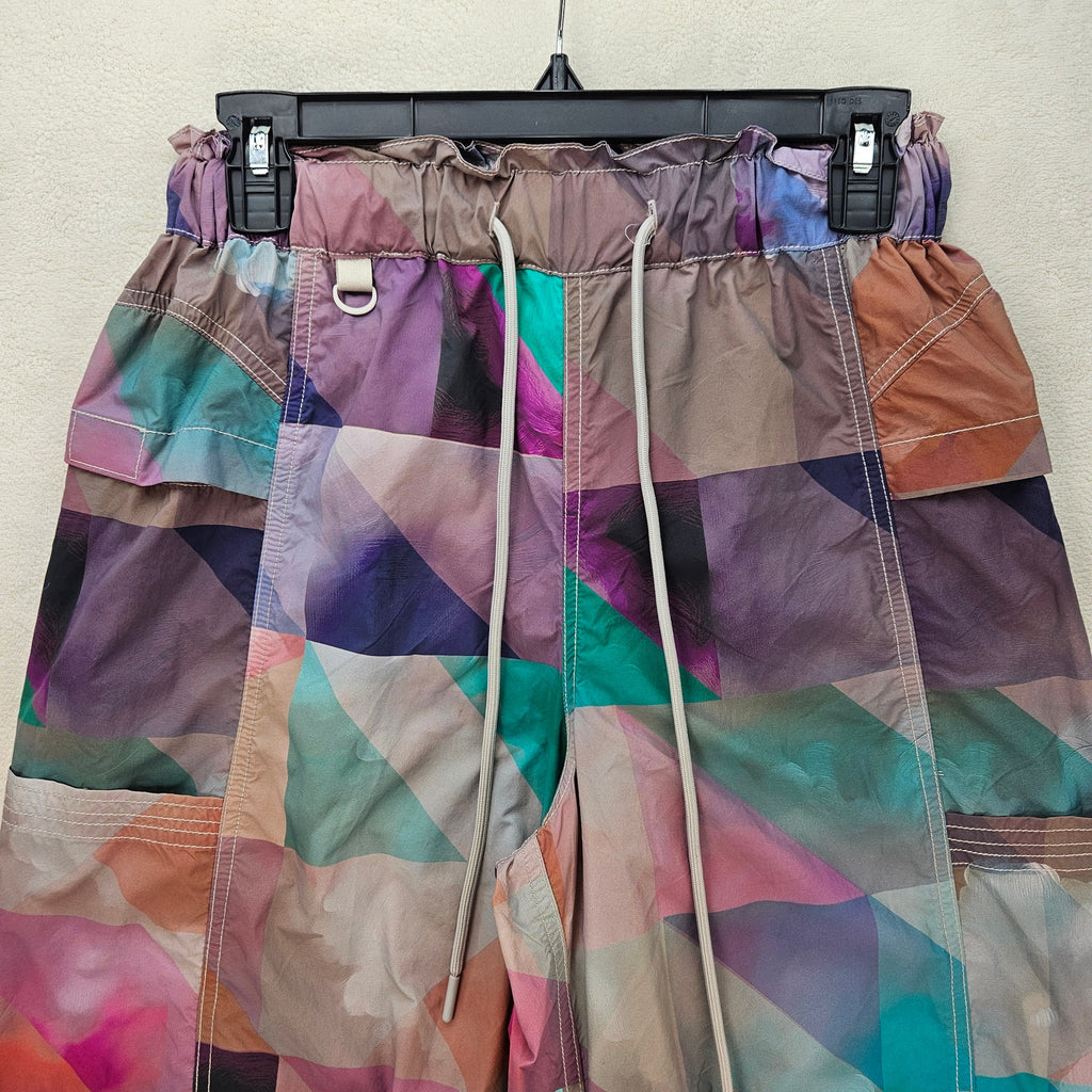 FREE PEOPLE FP MOVEMENT XS IN THE WILD PRINTED HIKING BARREL PANTS UPF $138 NWOT