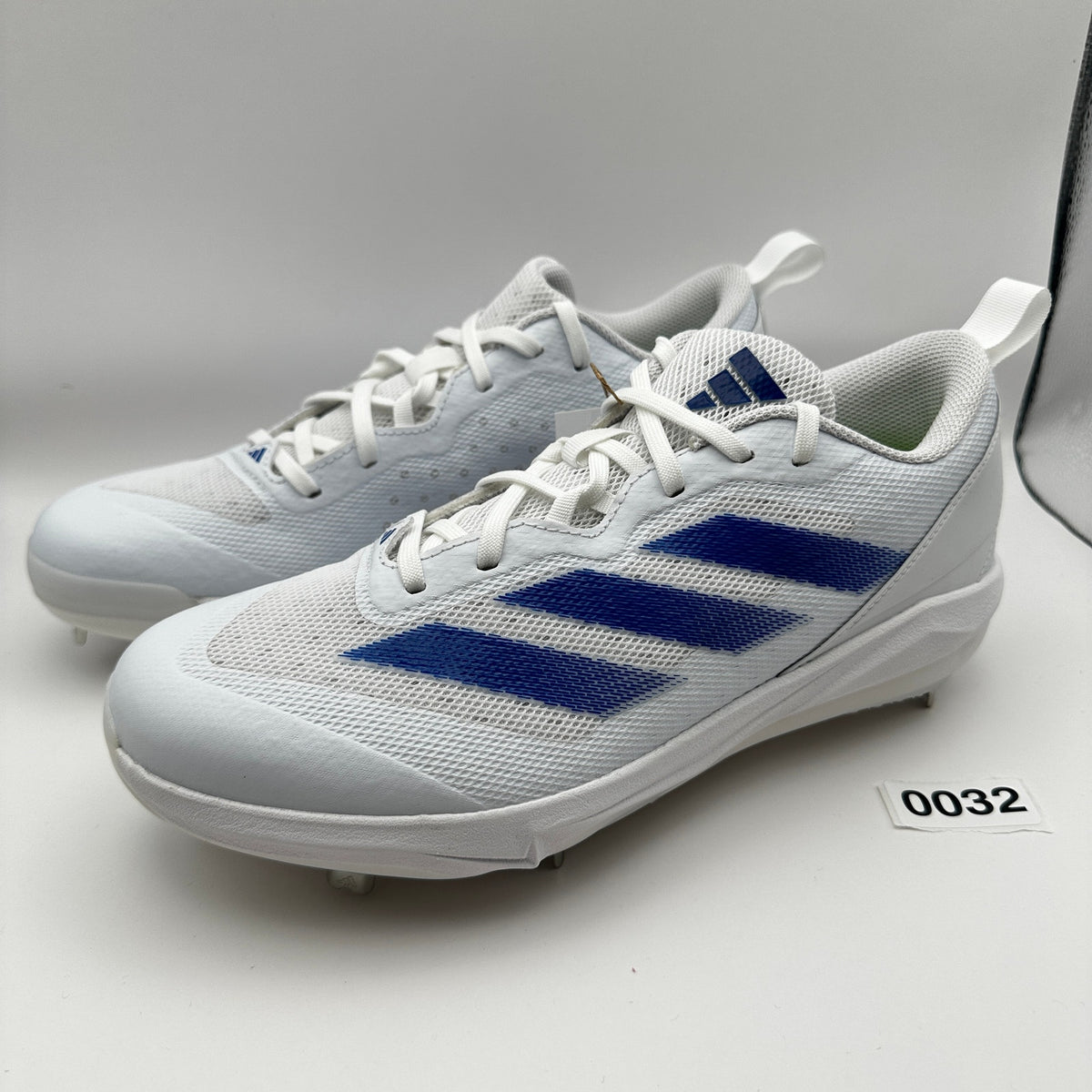 Adidas Womens size 9 Softball Shoes Adizero Instinct IH3471 White Blue