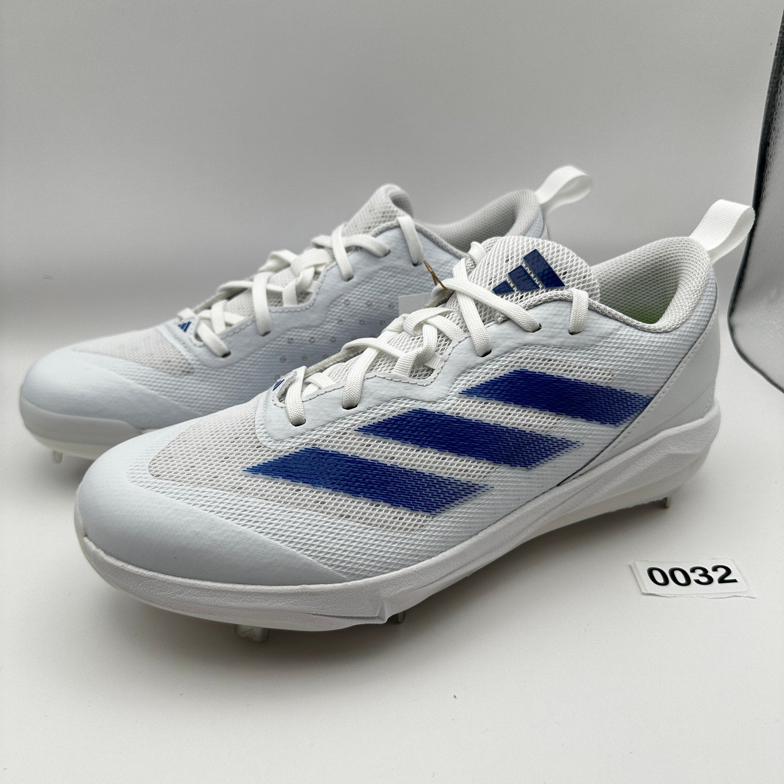 Adidas Womens size 9 Softball Shoes Adizero Instinct IH3471 White Blue