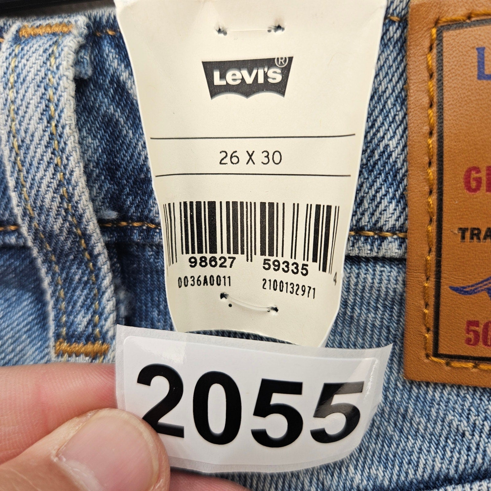 LEVI'S 501 X BEYONCE CURVE JEANS 26X30 WESTERN CRYSTAL NWT $150