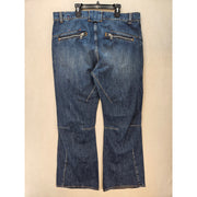 DIESEL MEN'S 34 D-ISMIS-S DARTED DENIM TROUSERS MEDIUM WASH NWT $450