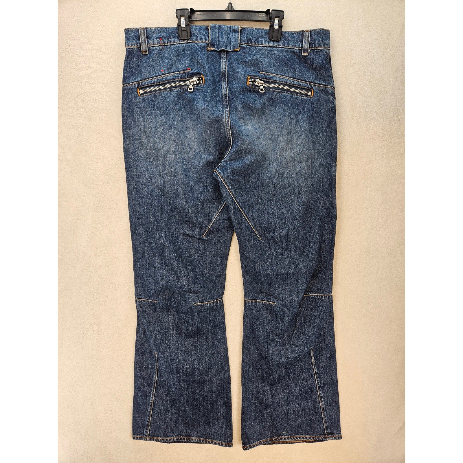 DIESEL MEN'S 34 D-ISMIS-S DARTED DENIM TROUSERS MEDIUM WASH NWT $450