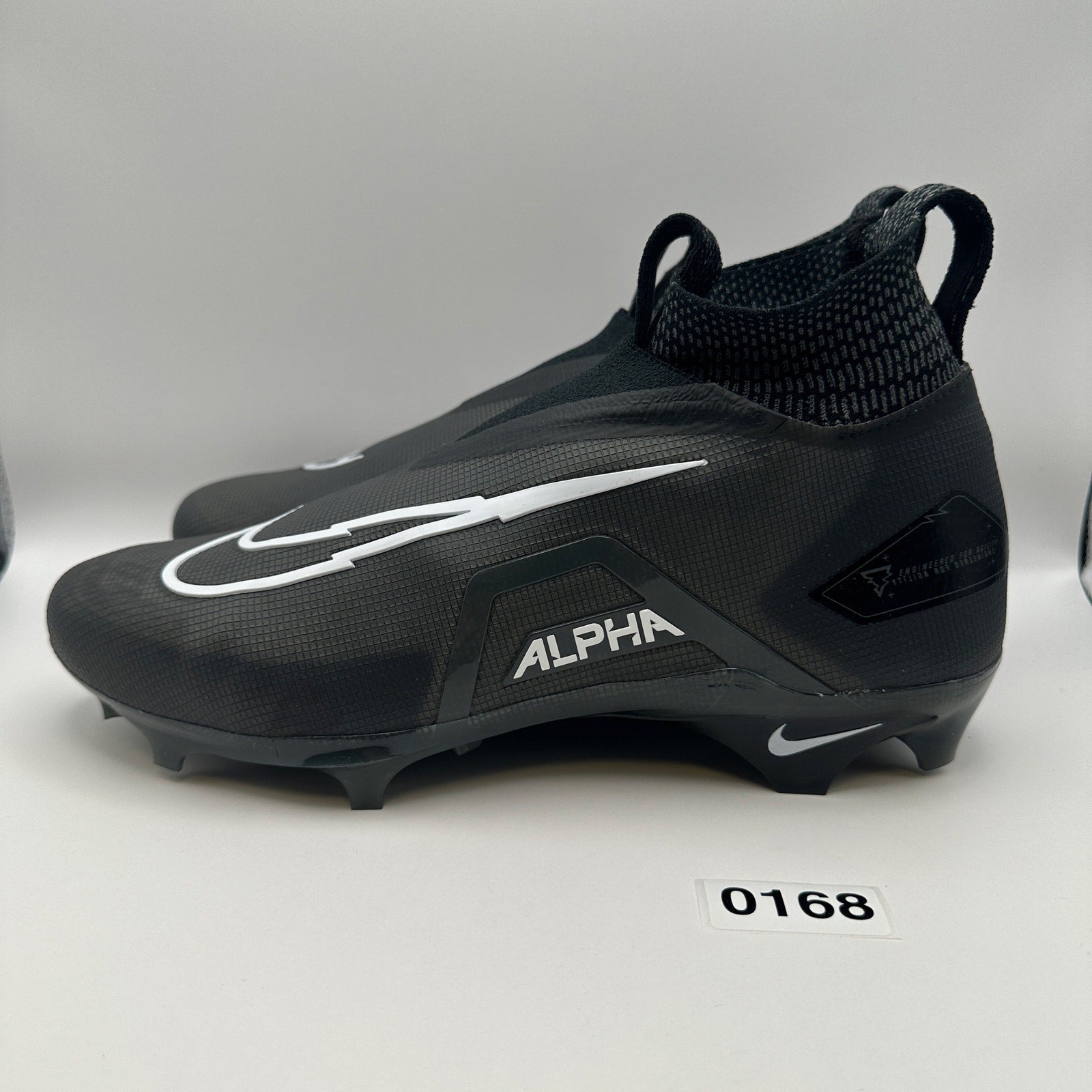 NIKE Men's 9.5 Alpha Menace ELITE 3 Football Cleats Black DM1792-004