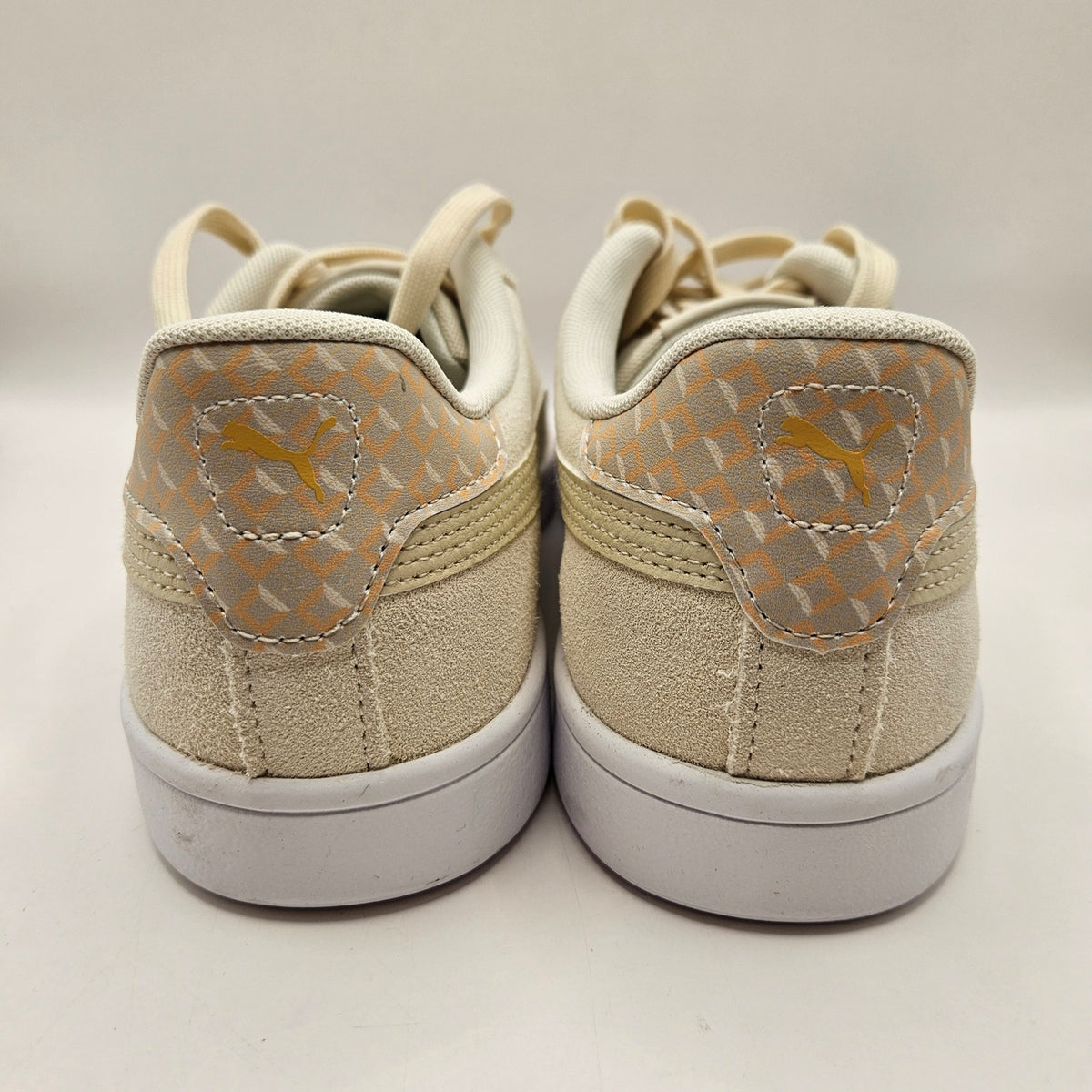 PUMA MEN'S 9 SMASH 3.0 GEOMETRIC TAN SUEDE SNEAKERS 403485-01 NWOB