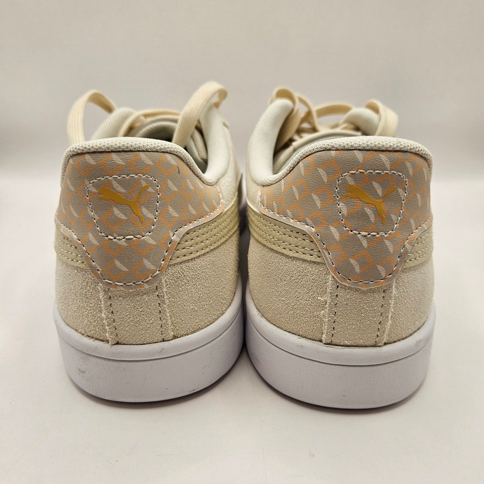 PUMA MEN'S 9 SMASH 3.0 GEOMETRIC TAN SUEDE SNEAKERS 403485-01 NWOB