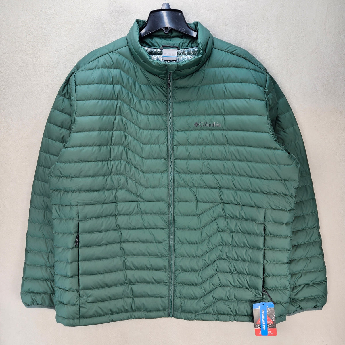 COLUMBIA MEN'S XXL WOODROSE CREST PACKABLE DOWN JACKET OMNI HEAT NWT