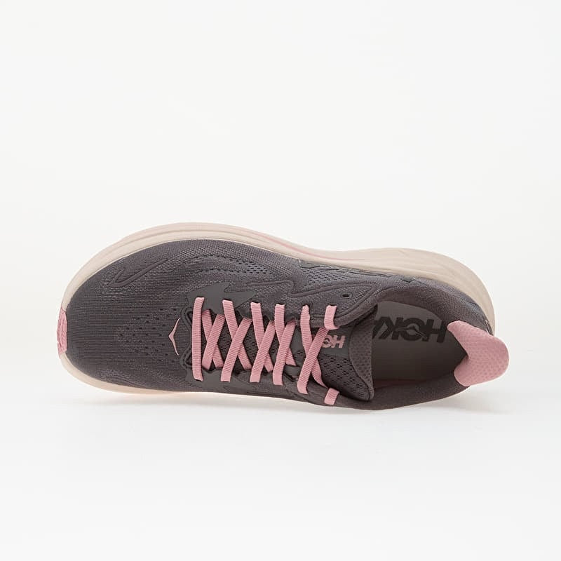 HOKA WOMEN'S 6 CLIFTON 10 RUNNING SHOES 1162031GXYD GALAXY DRIED ROSE GRAY