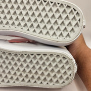 VANS WOMEN'S 8 SK8 HI CANVAS HI TOP SKATEBOARDING SNEAKERS TRIPLE WHITE