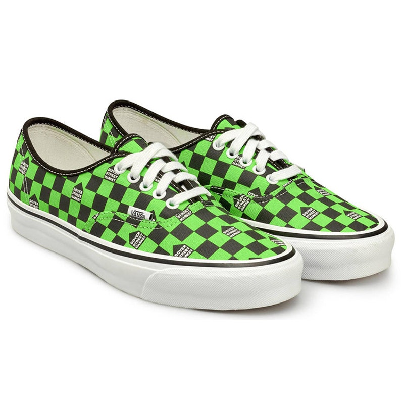 VANS X DOVER STREET MARKET M5 W6.5 AUTHENTIC NEON GREEN BLACK NIB