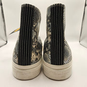 CONVERSE MEN'S 16 FIRST STRING CHUCK TAYLOR SNAKESKIN SNOW WHITE BLACK A18412C