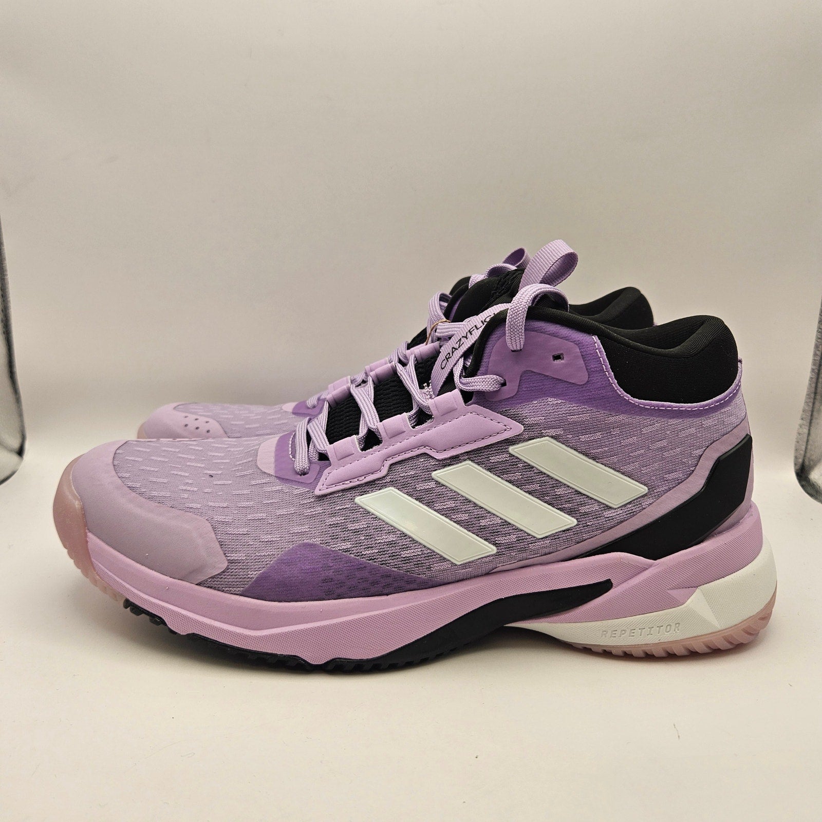 ADIDAS CRAZYFLIGHT 6 MID WOMEN'S 7.5 INDOOR VOLLEYBALL SHOES PURPLE HP7031 NWOB