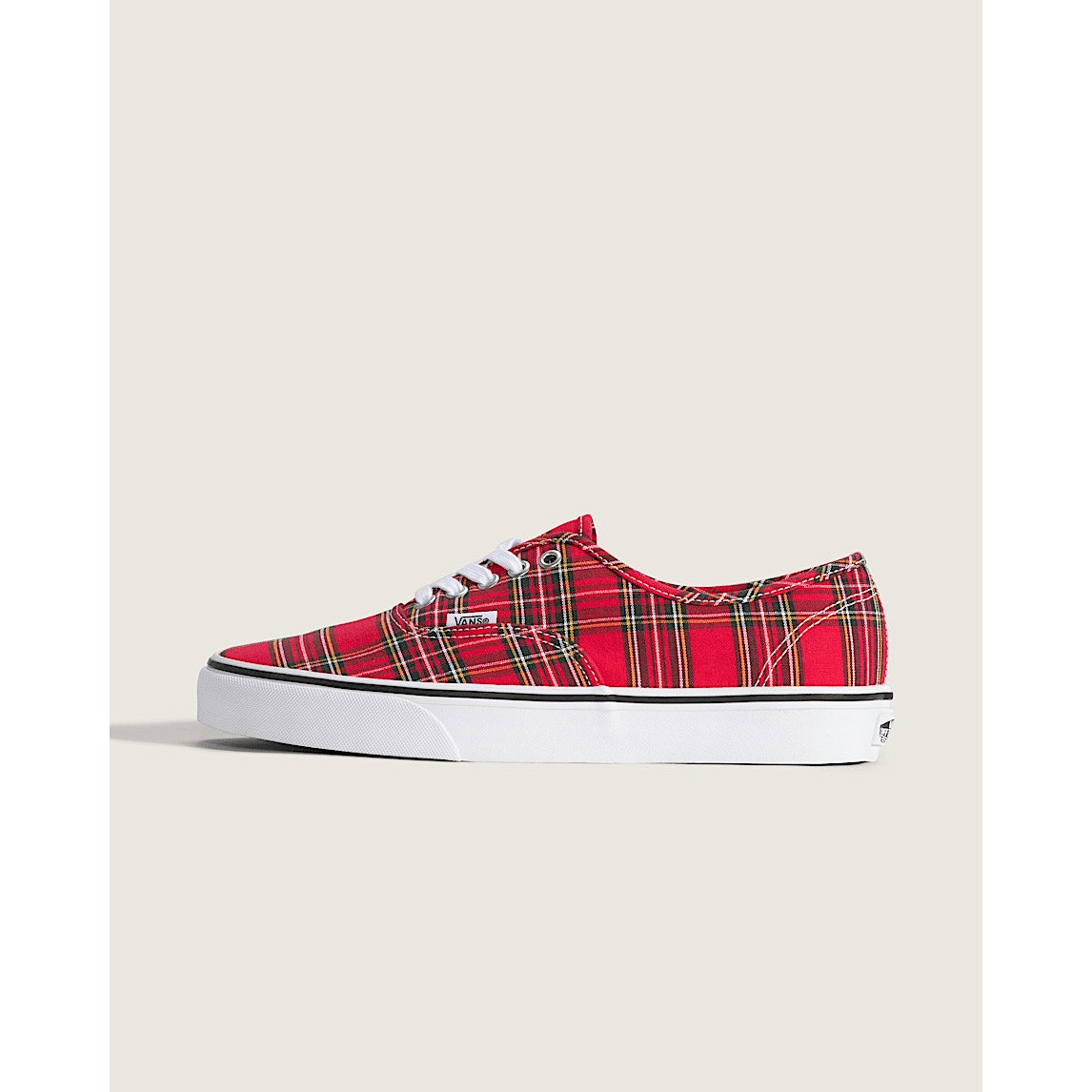 VANS MEN'S 9 AUTHENTIC LOW TOP SNEAKER PLAID RED NIB VN000EGARED