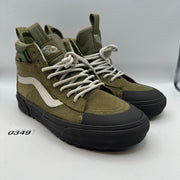 VANS Mens 6.5 MTE Sk8 Hi Olive Green Winter Sneaker