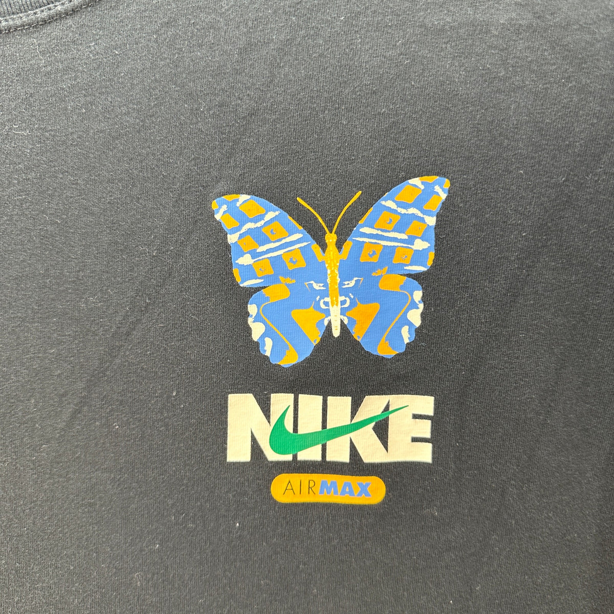 NIKE Women's XL Loose Fit Butterfly T shirt 100% Cotton
