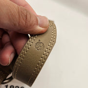 TIMBERLAND WOMEN'S L OVAL BUCKLE BELT BEIGE MADE IN ROMANIA TB0A2N66 EI9 NWT