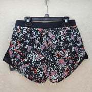 UNDER ARMOUR WOMEN'S XS FLY BY 2.0 PRINTED SHORTS BLACK NWT