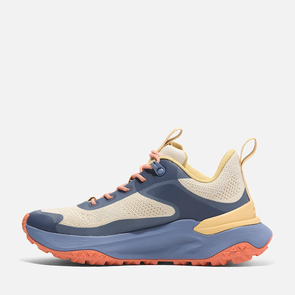 TIMBERLAND WOMEN'S 5.5 MOTION ACCESS LOW LACE UP SNEAKER NATURAL KNIT BLUE NIB