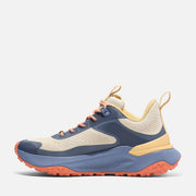 TIMBERLAND WOMEN'S 5.5 MOTION ACCESS LOW LACE UP SNEAKER NATURAL KNIT BLUE NIB