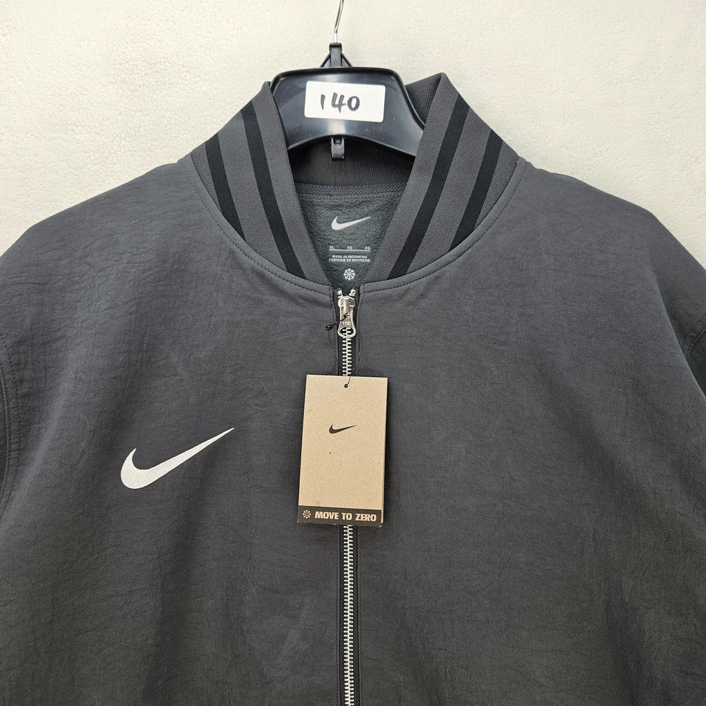 NIKE SPORTSWEAR MEN'S XL TECH PACK BOMBER JACKET GRAY FULL ZIP MOVE TO ZERO NWT