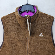 NIKE MEN'S MEDIUM ACG VEST CANWELL GLACIER THERMA FIT BROWN HV1111-235