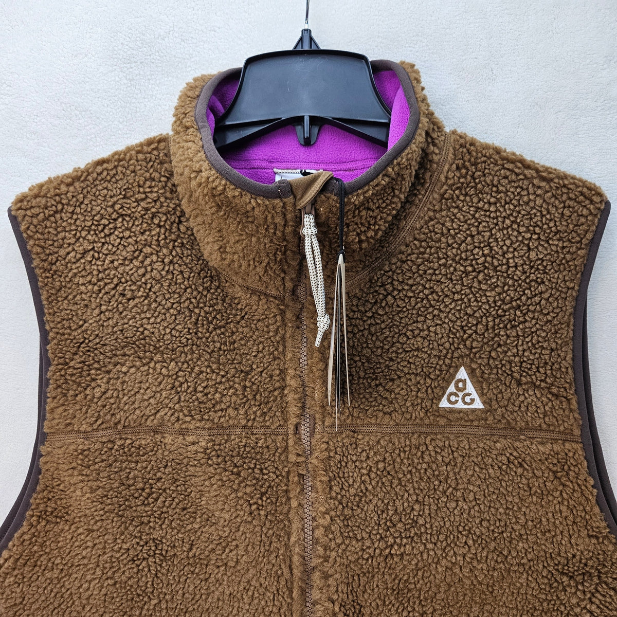 NIKE MEN'S MEDIUM ACG VEST CANWELL GLACIER THERMA FIT BROWN HV1111-235
