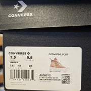 CONVERSE WOMEN'S 9.5 CHUCK TAYLOR ALL STAR LUGGED PLATFORM AUTUMN A05067C SAND